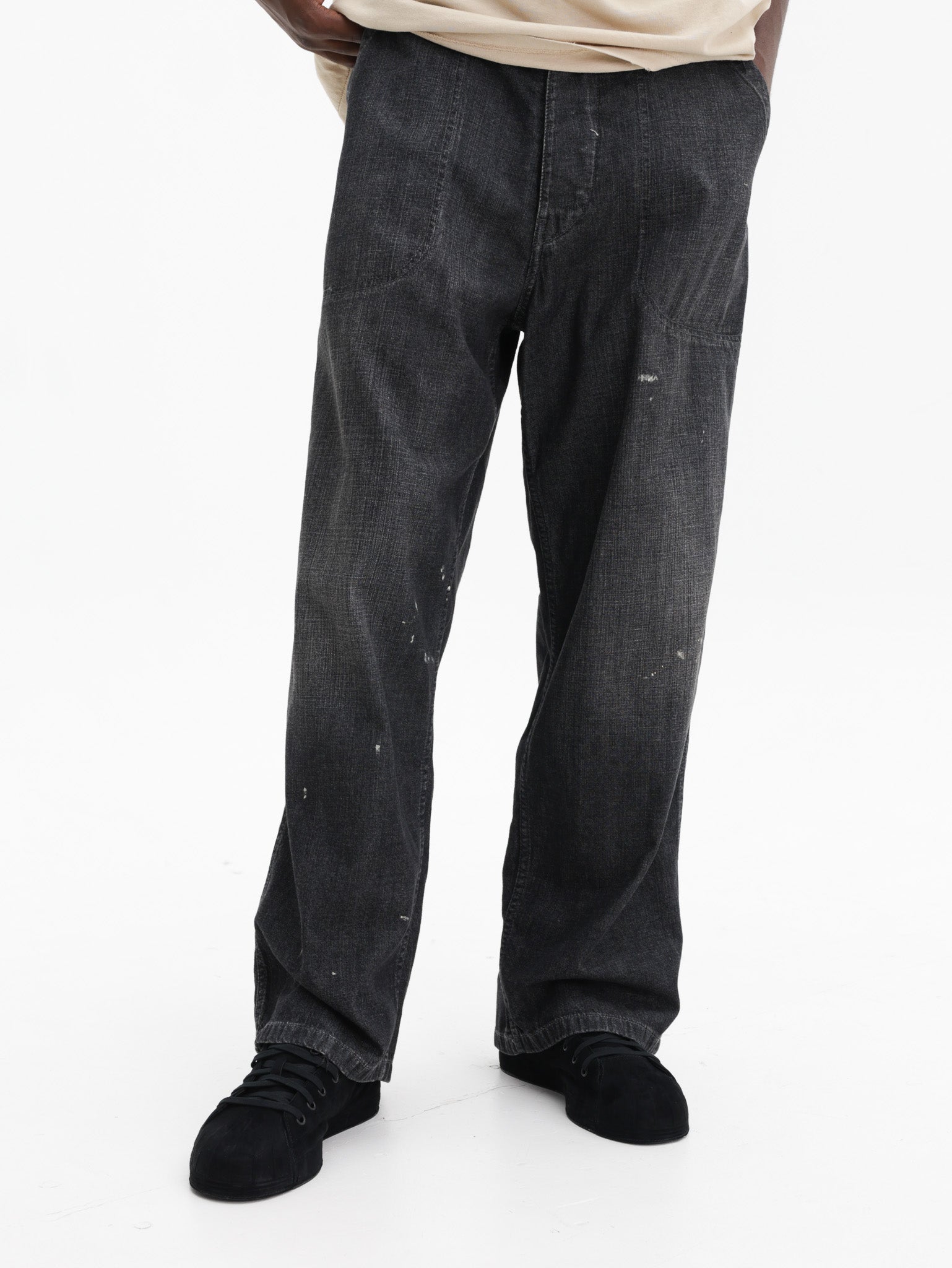 Maison Margiela Wide Leg Jeans Black - AL Capone Premium