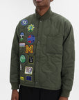 Market Jacket Logo Patchwork Green