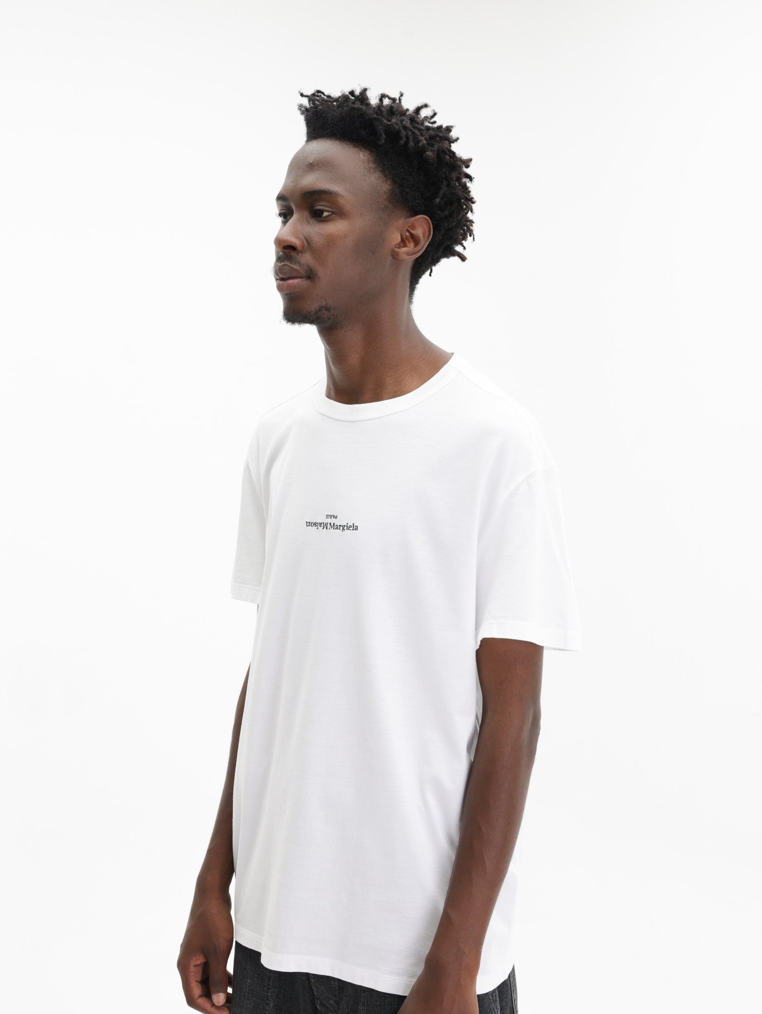 Maison Margiela Upside Down Logo T-shirt White - AL Capone Premium