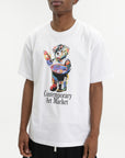 Market T-Shirt Art Market Bear White