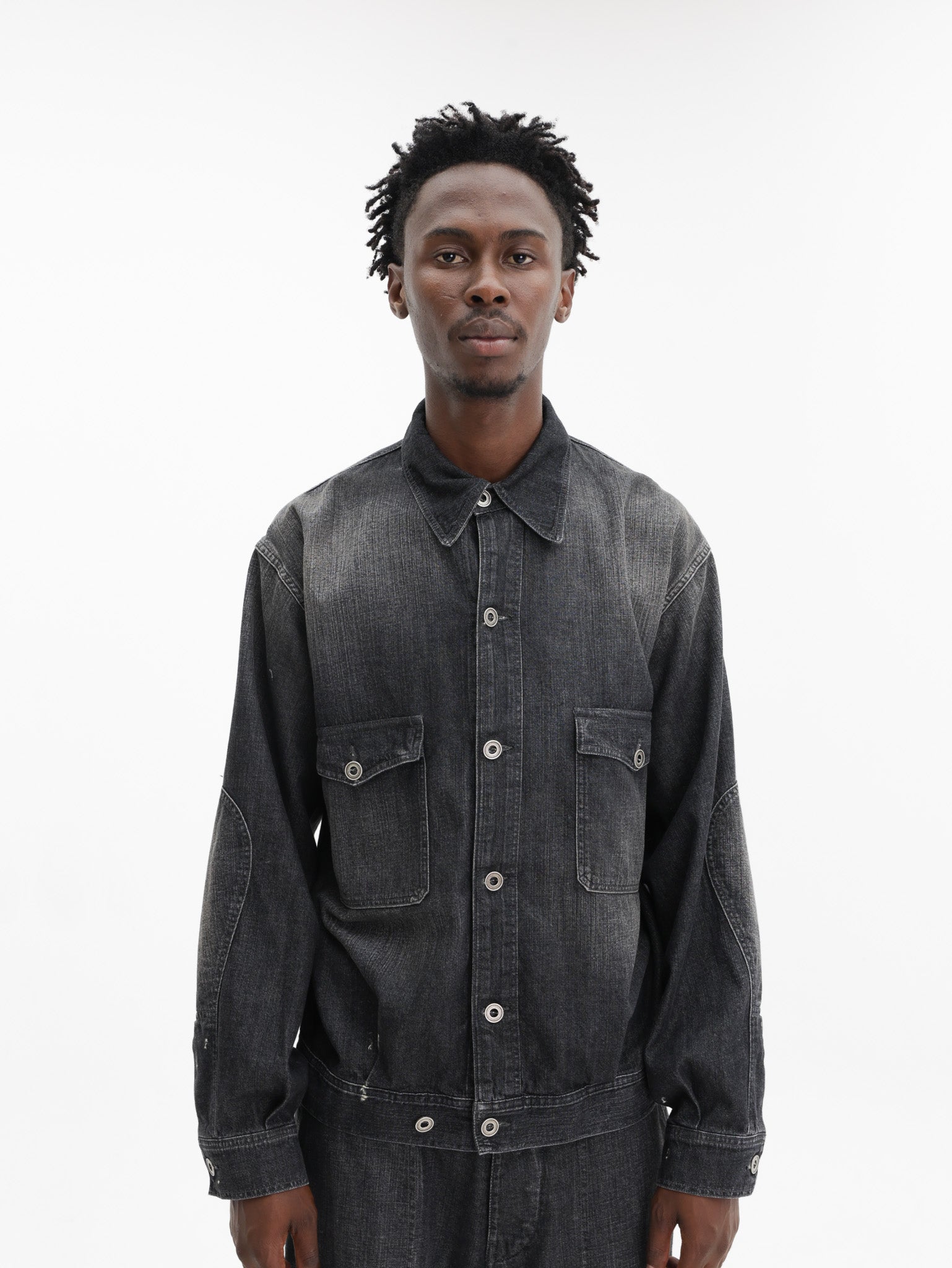 Maison Margiela Washed Trucker Denim Jacket Black - AL Capone Premium