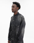Maison Margiela Washed Trucker Denim Jacket Black
