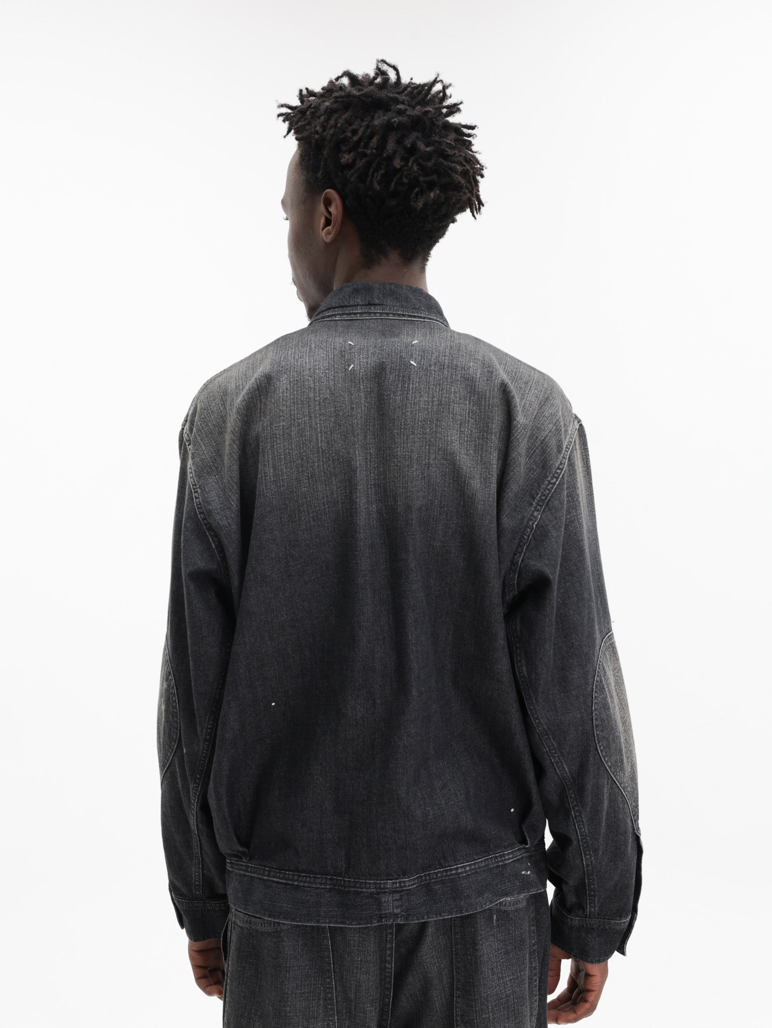 Maison Margiela Washed Trucker Denim Jacket Black - AL Capone Premium