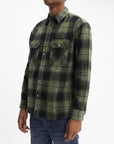 Purple Shirt Plaid Flannel Green