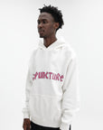 Acupuncture Hooded Sweater White-Red