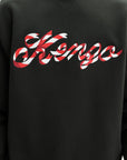 Kenzo Sweatshirt Knitted Cotton Pullover Black