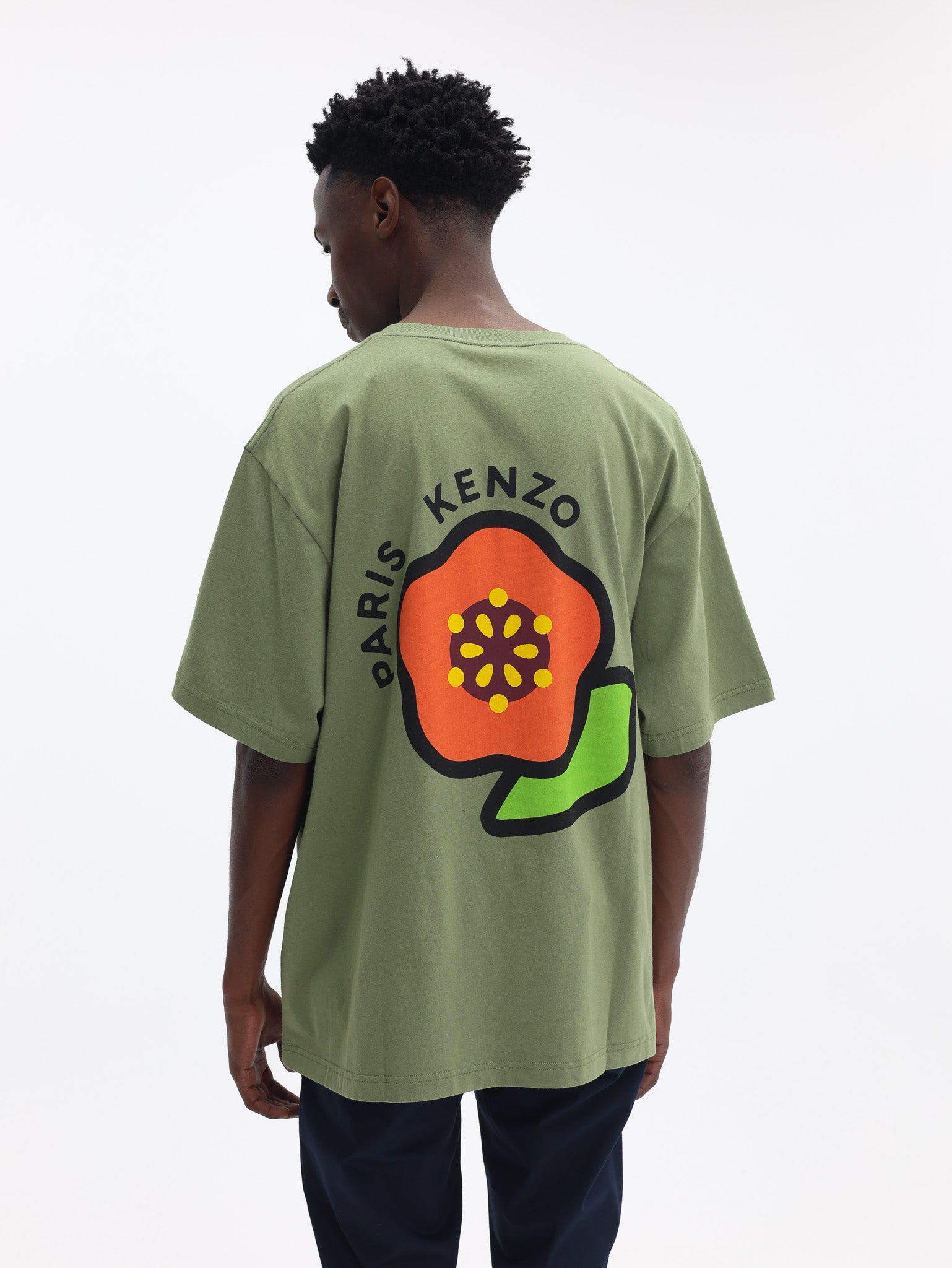 Kenzo T-Shirt Pop Oversized Olive-AL Capone Premium