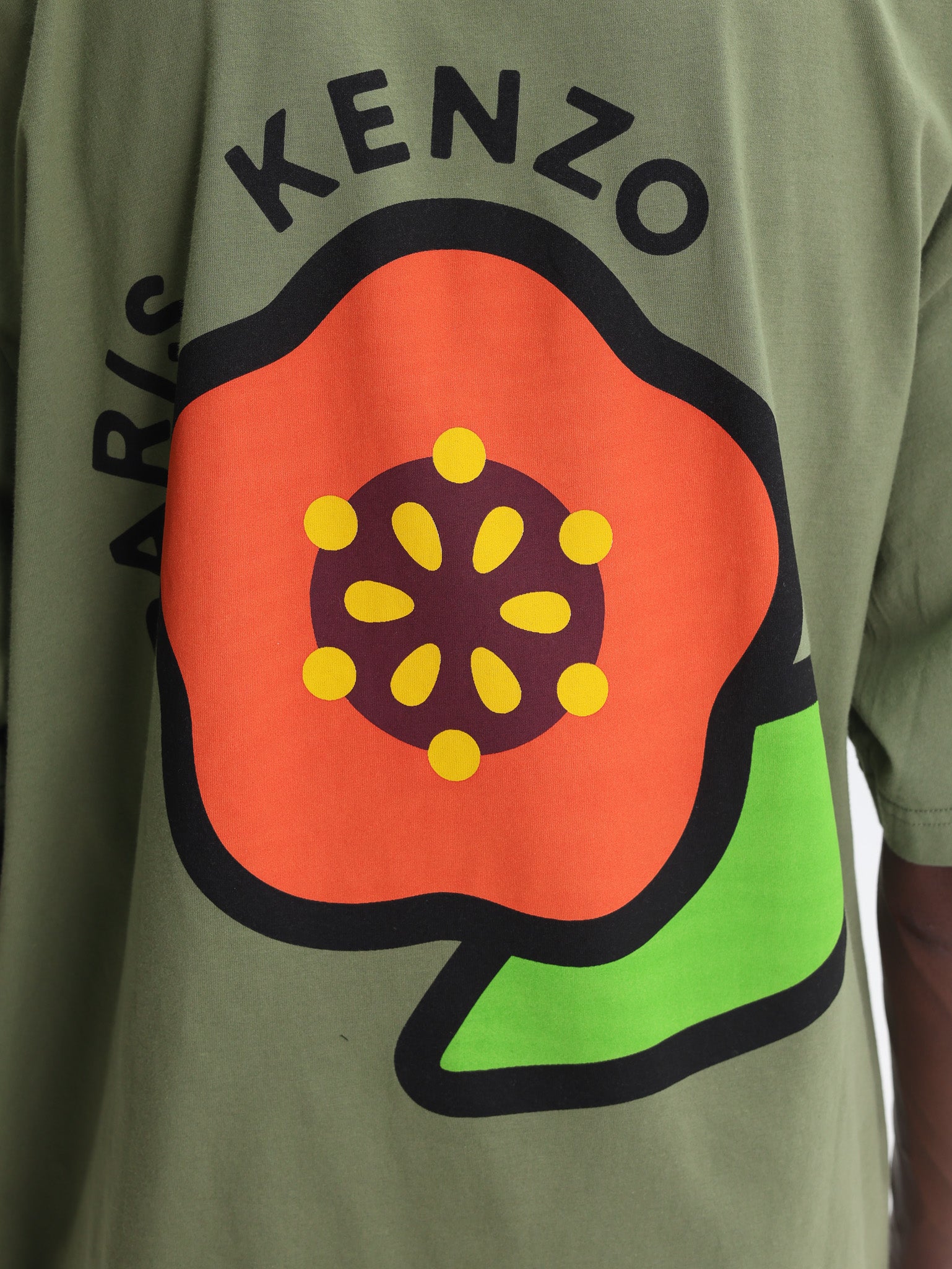 Kenzo T-Shirt Pop Oversized Olive-AL Capone Premium