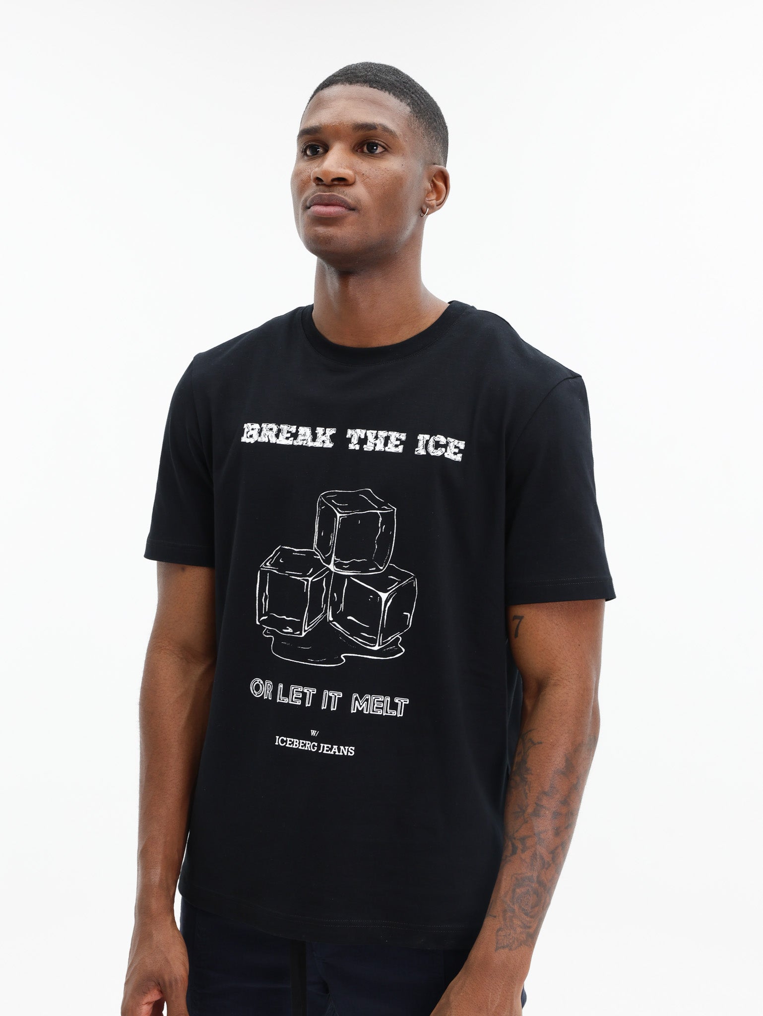 Iceberg T-Shirt Break The Ice Black - AL Capone Premium