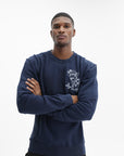 Kenzo Sweatshirt Knitted Cotton Pullover Navy