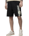 Stone Island Shorts Fleece Logo Black-AL Capone Premium