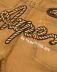 Aape Shorts Trade Mark Denim Light Beige-AL Capone Premium