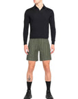Msgm Shorts Bermuda Khaki-AL Capone Premium