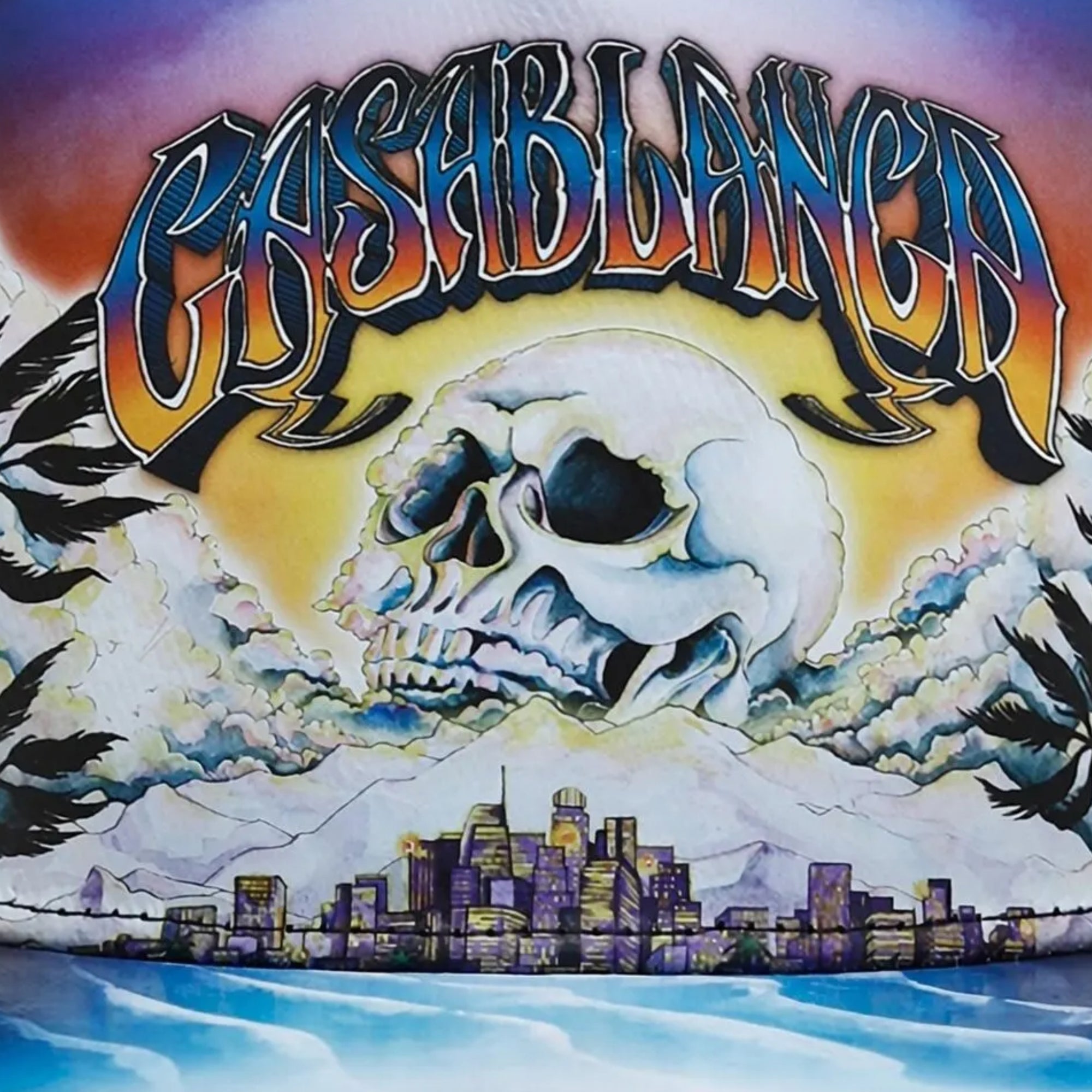 Casablanca Trucker Cap Skull Graphic White-AL Capone Premium