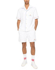 Casablanca Shirt Monogram Jacquard Towelling White