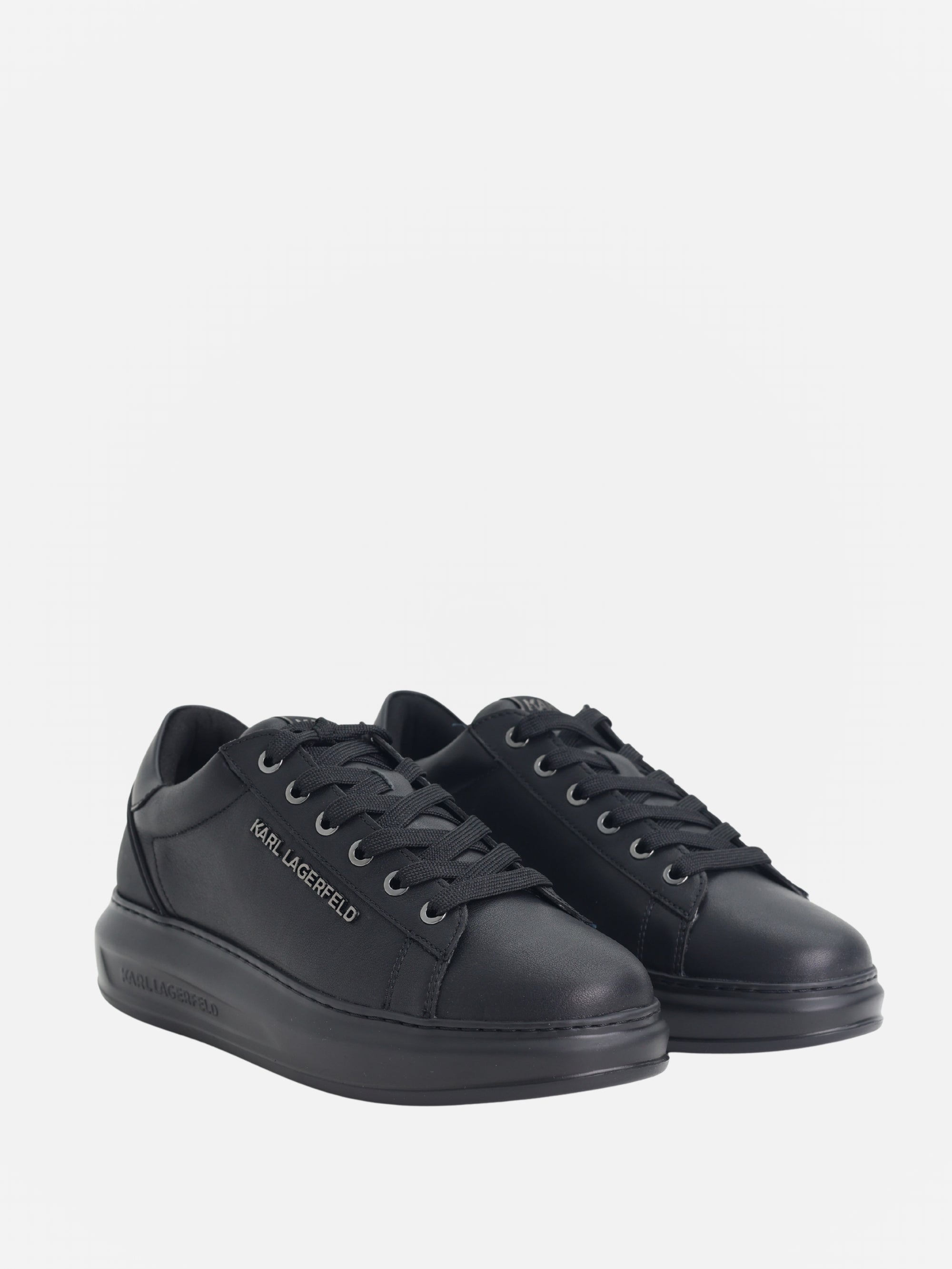 Karl Lagerfeld KL558 Sneaker Kapri NFT Kounter Rif Black Leather/Mono-AL Capone Premium