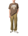 Maison Kitsune T-Shirt Campus Fox Relaxed Khaki
