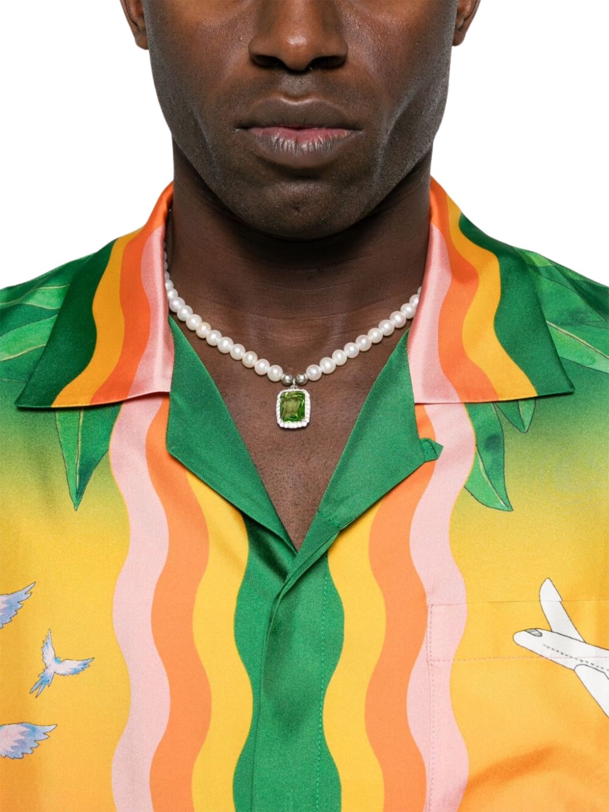 Casablanca Shirt Cuban Collar Tennis Club En Fleur Multicolour-AL Capone Premium