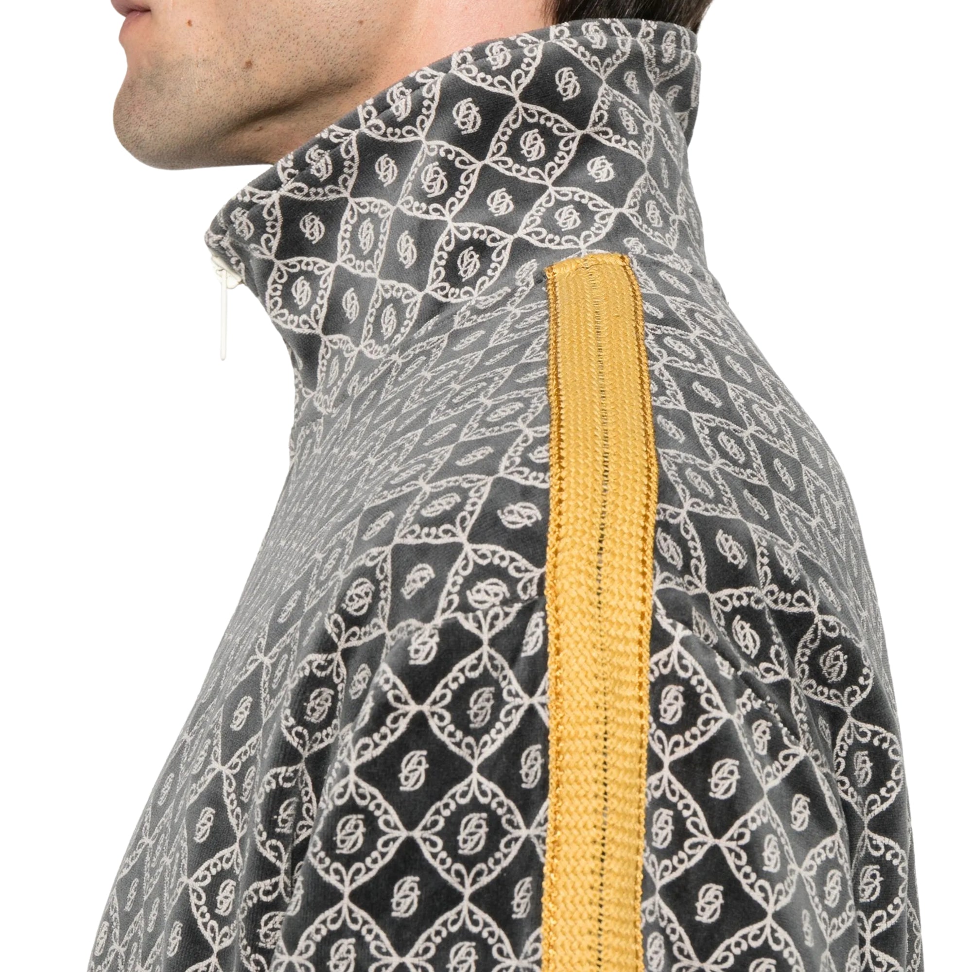 Drole De Monsieur Jacket Monogram Grey-AL Capone Premium