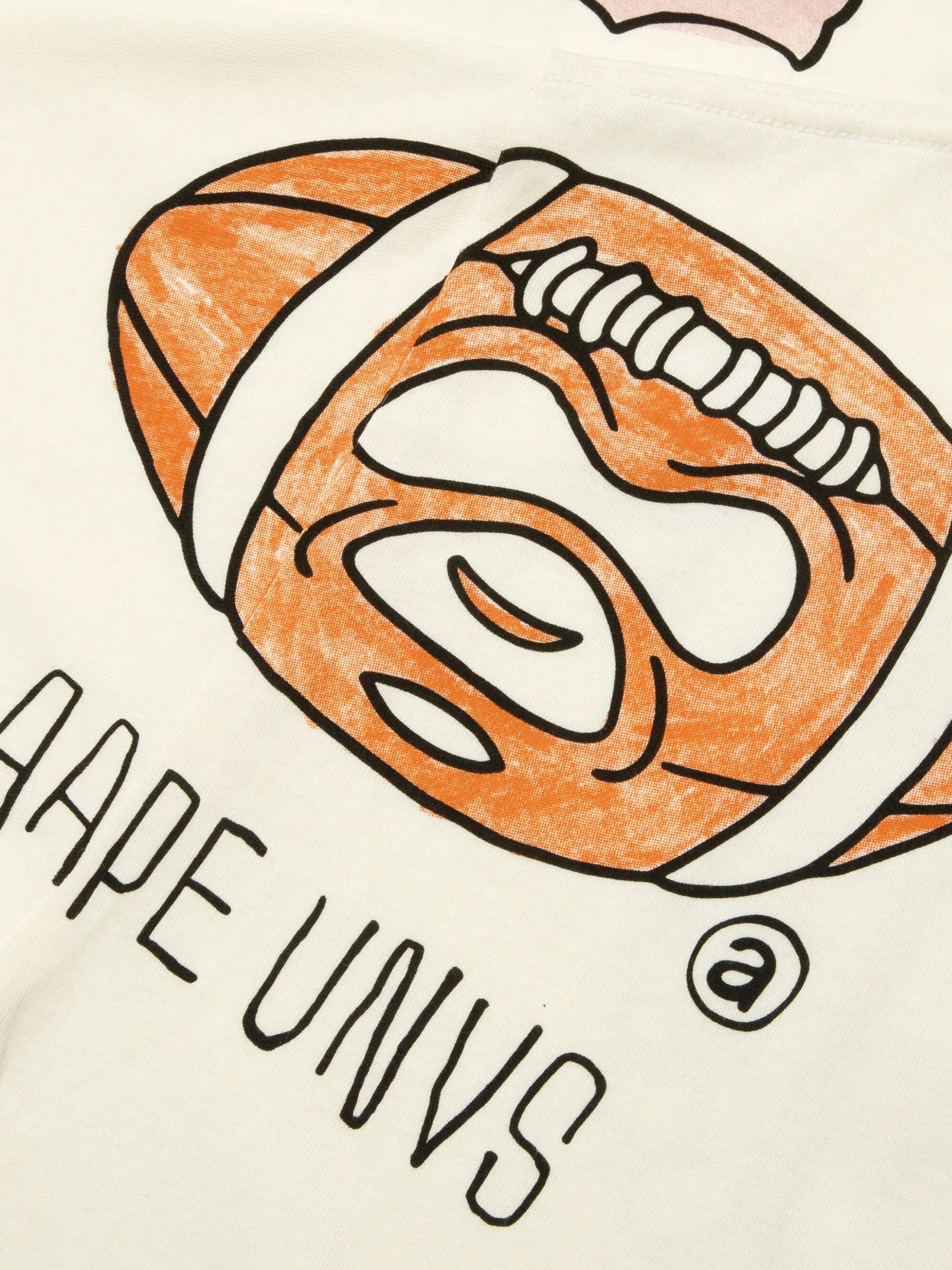 Aape T-Shirt Allover Print Logo Ivory-AL Capone Premium