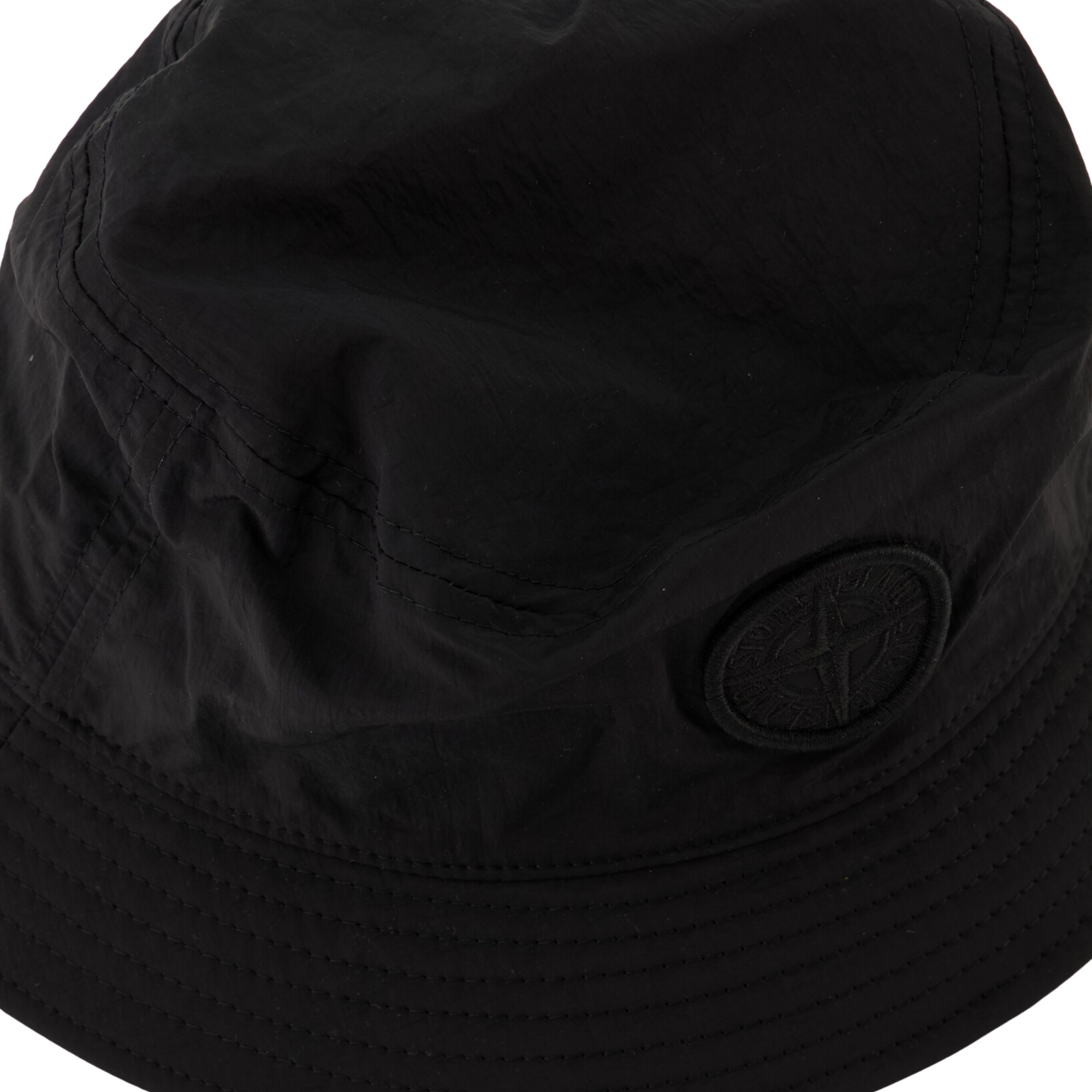 Stone Island Bucket Hat Logo Black-AL Capone Premium