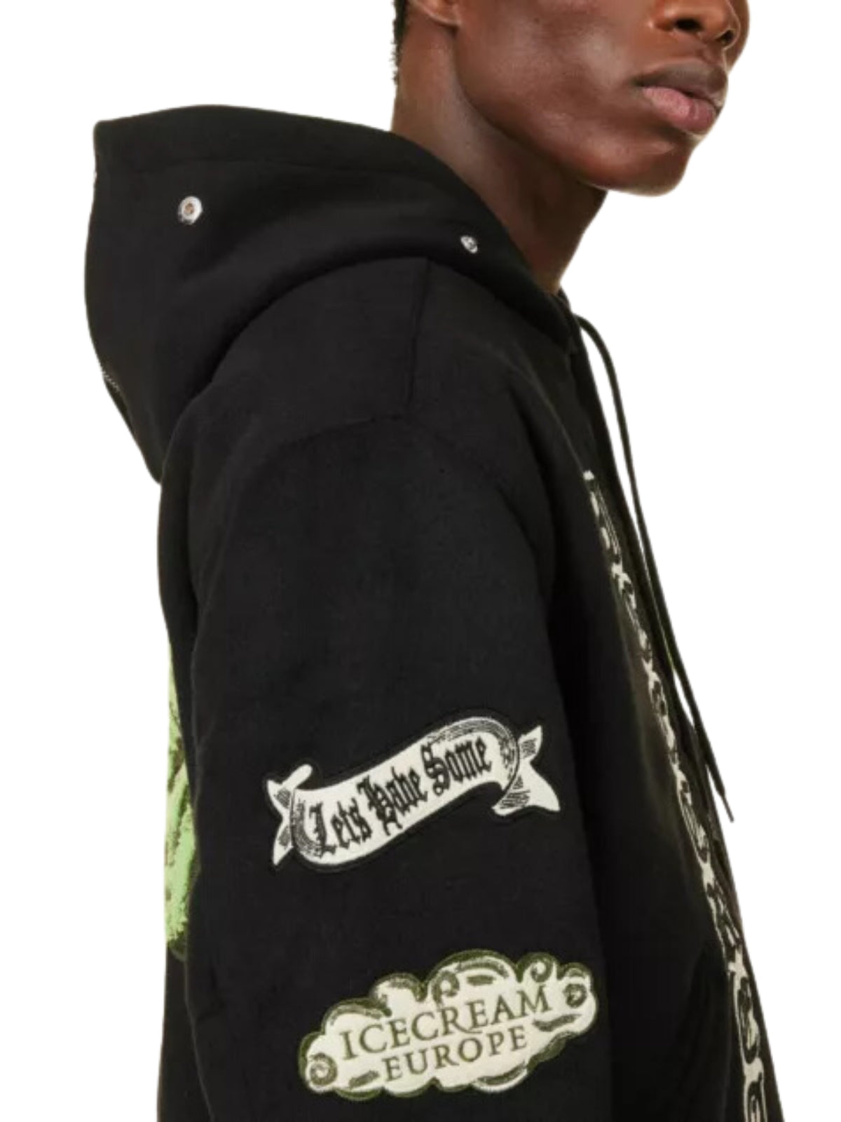 Icecream Jacket Boxy Fit Logo Black-AL Capone Premium