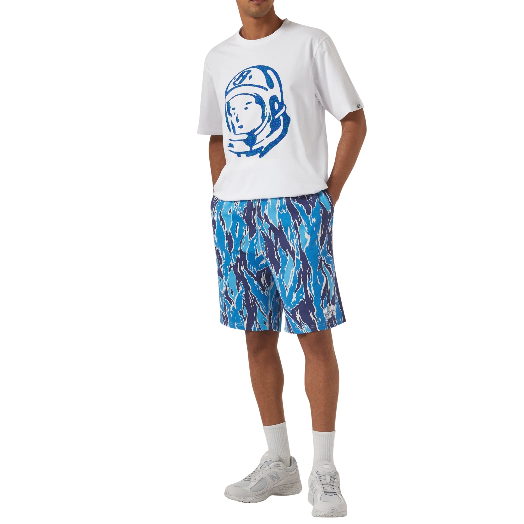 Billionaire Boys Club Cracked Flock Print Astro T-shirt White-AL Capone Premium