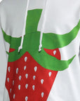 Comme Des Cargons Sweater Strawberry White