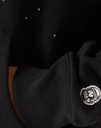 Billionaire Boys Club Embellished Arch Logo Popover Hood Black