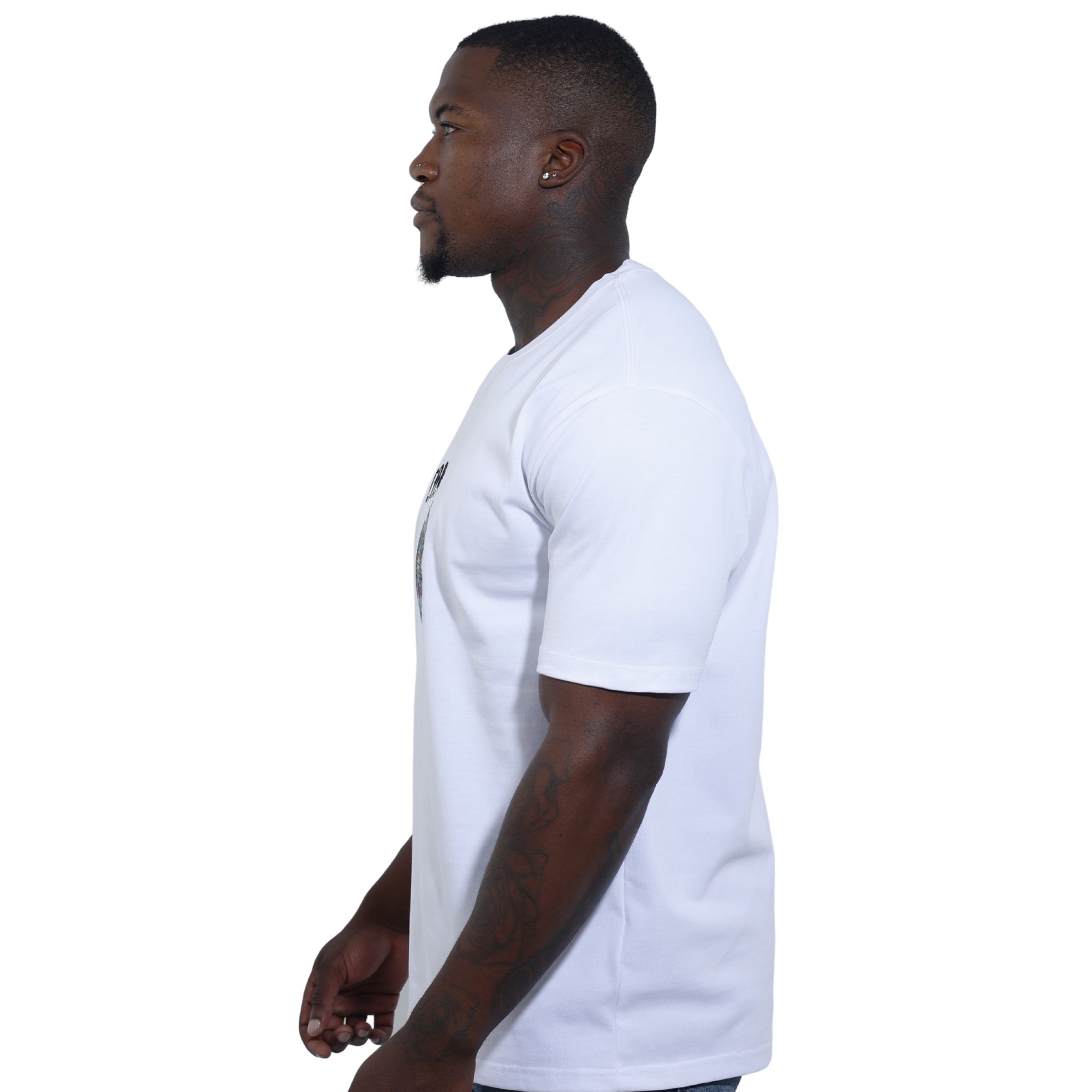 Capone T-Shirt Mexican Embroidery Slogan White-AL Capone Premium