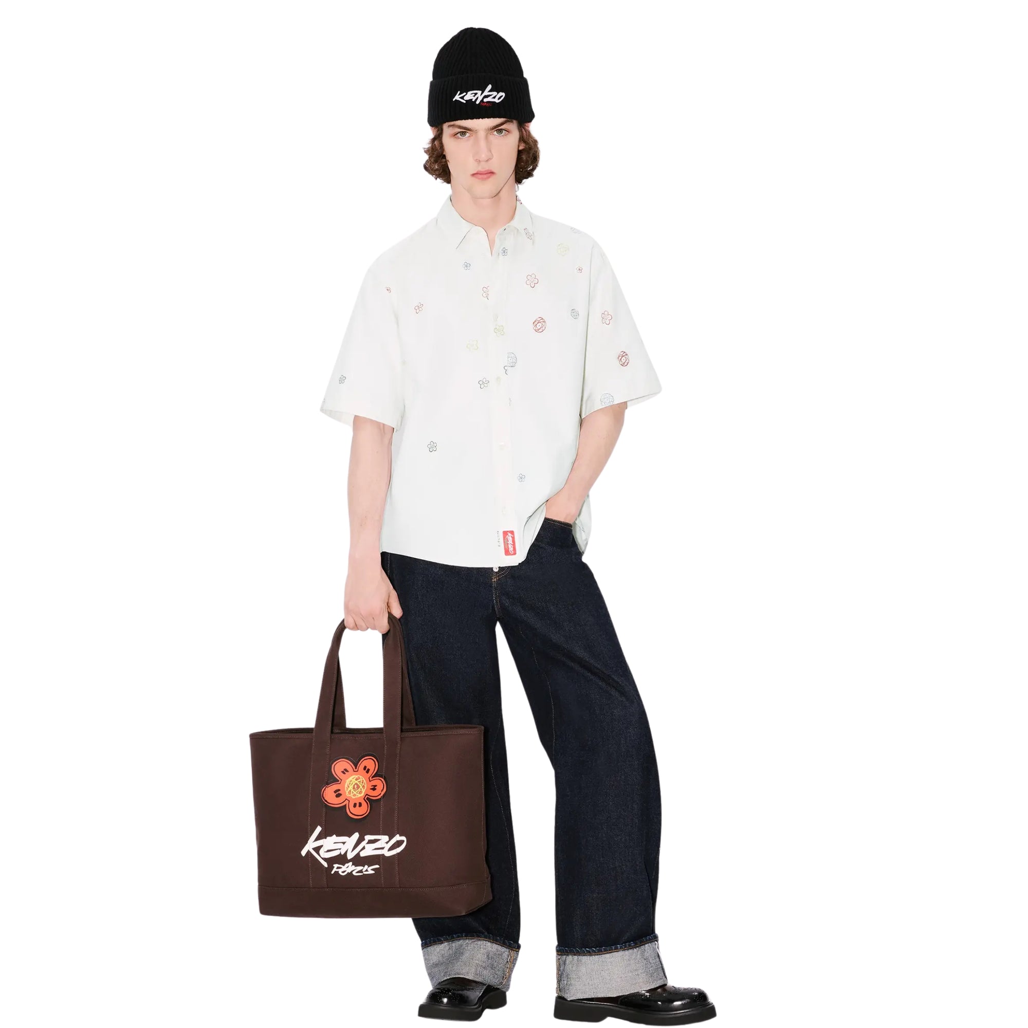 Kenzo Shirt Futura Embroidered SS Cream-AL Capone Premium