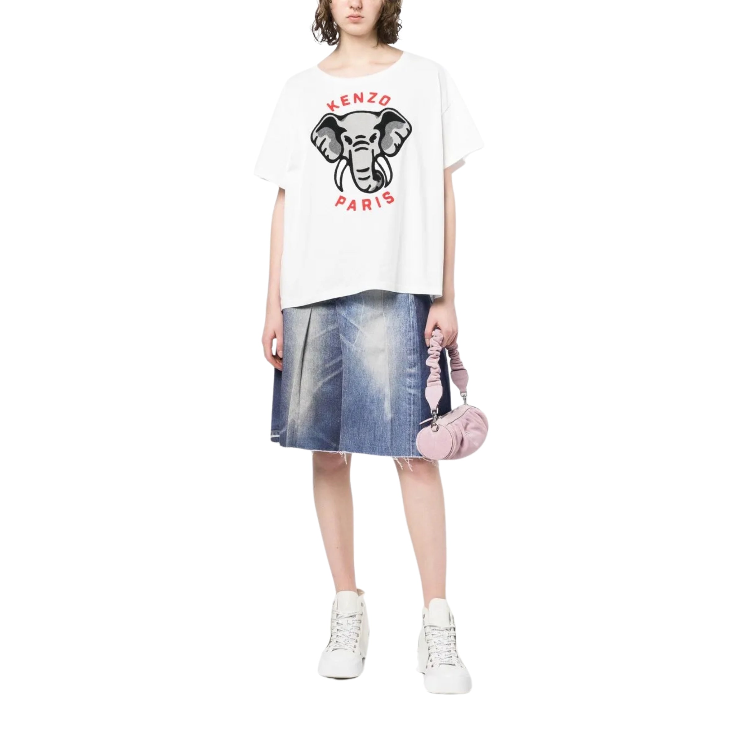 Kenzo T-Shirt Elephant Logo Blue main image 0
