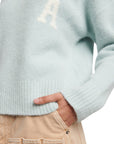Ami Turtleneck Logo Powder Blue-AL Capone Premium