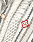 Casablanca Shirt Crochet Textured Grey-White-AL Capone Premium