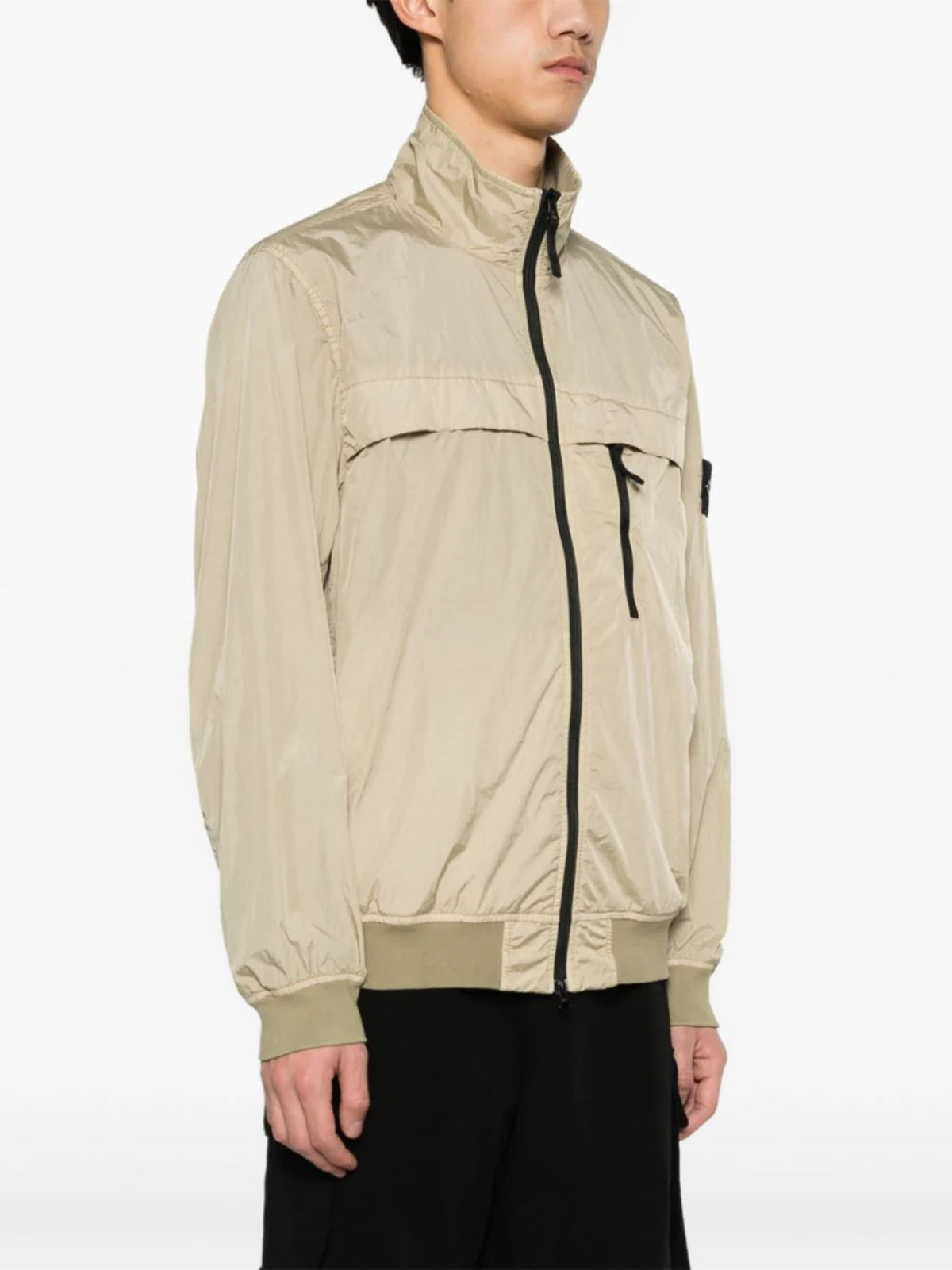 Stone Island Jacket Logo Brown-AL Capone Premium