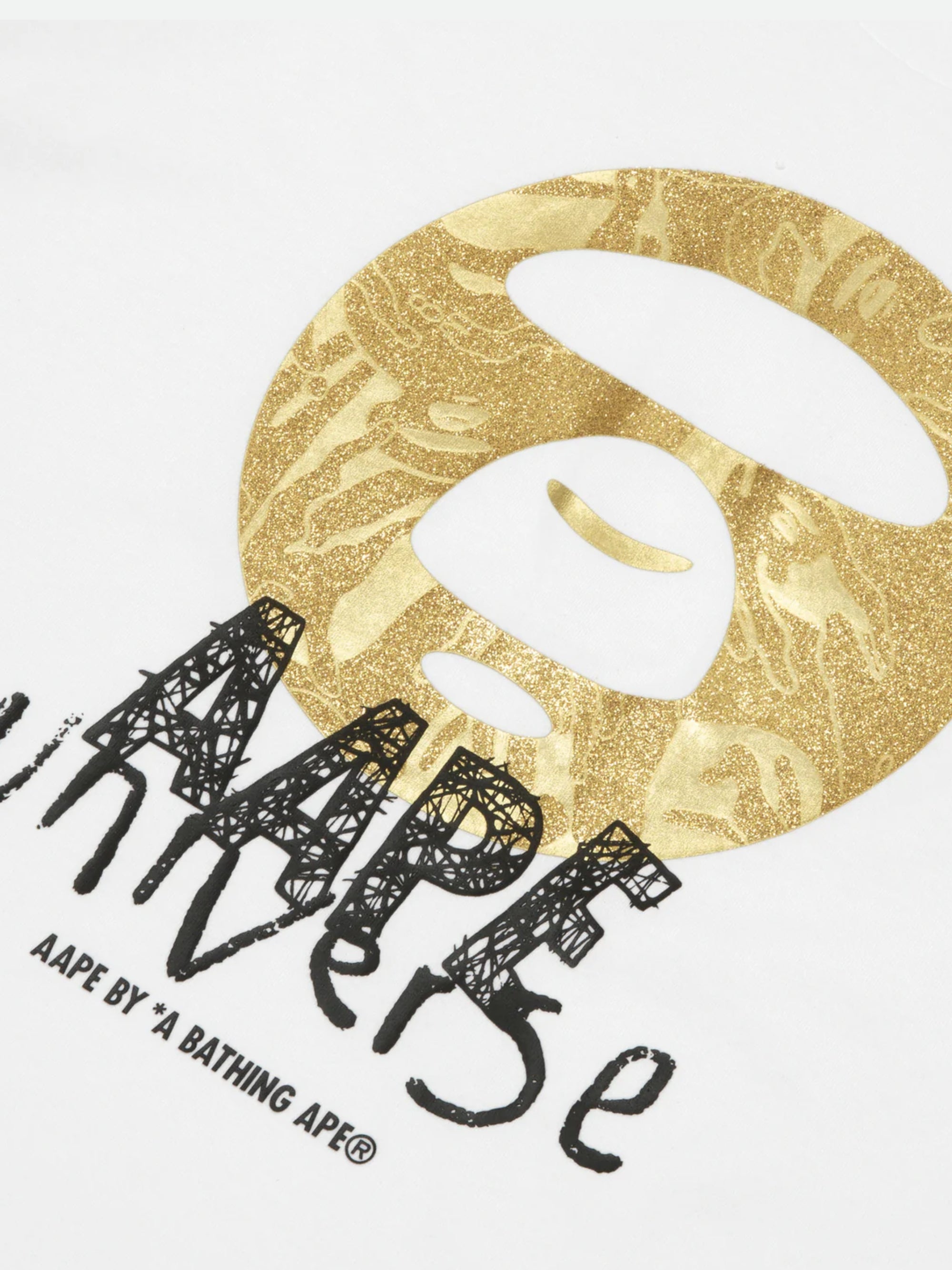 Aape T-Shirt Universe Logo White-AL Capone Premium