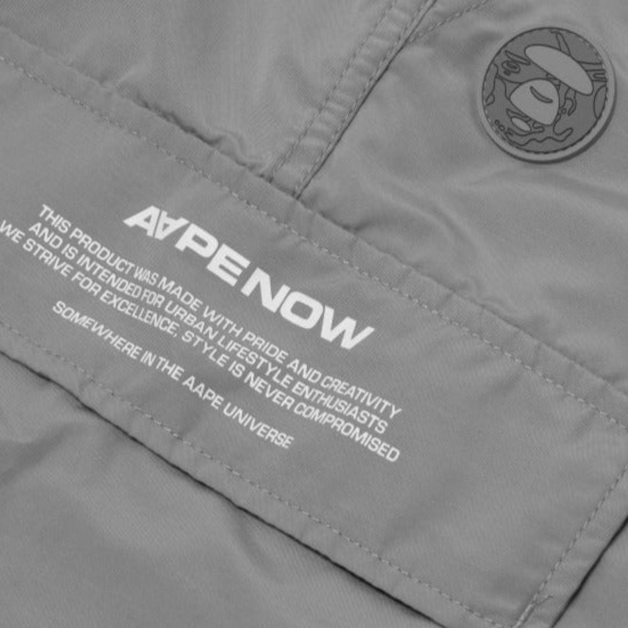 Aape Cargo Pants Pocket Logo Light Grey-AL Capone Premium