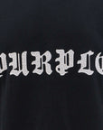 Purple T-Shirt Bold Logo White-Black