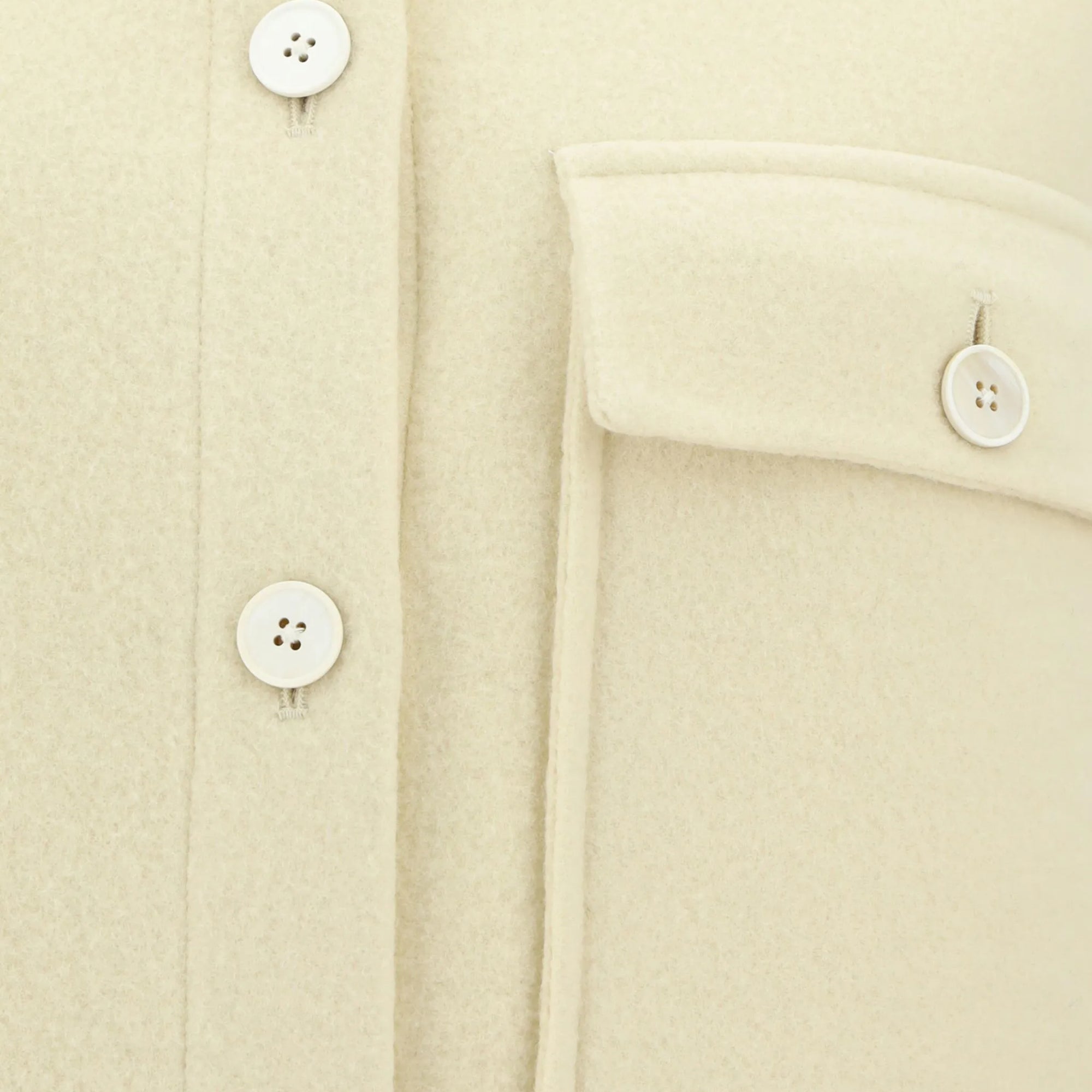 Jil Sander Jacket Button Down Top Pocket Off-White-AL Capone Premium