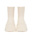 Msgm Boots Ladies Ridged Rubber Sole White