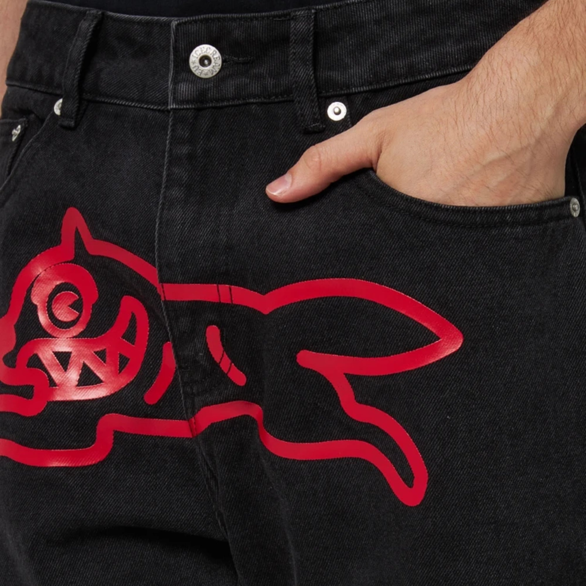 Icecream Jeans Running Dog Black-AL Capone Premium