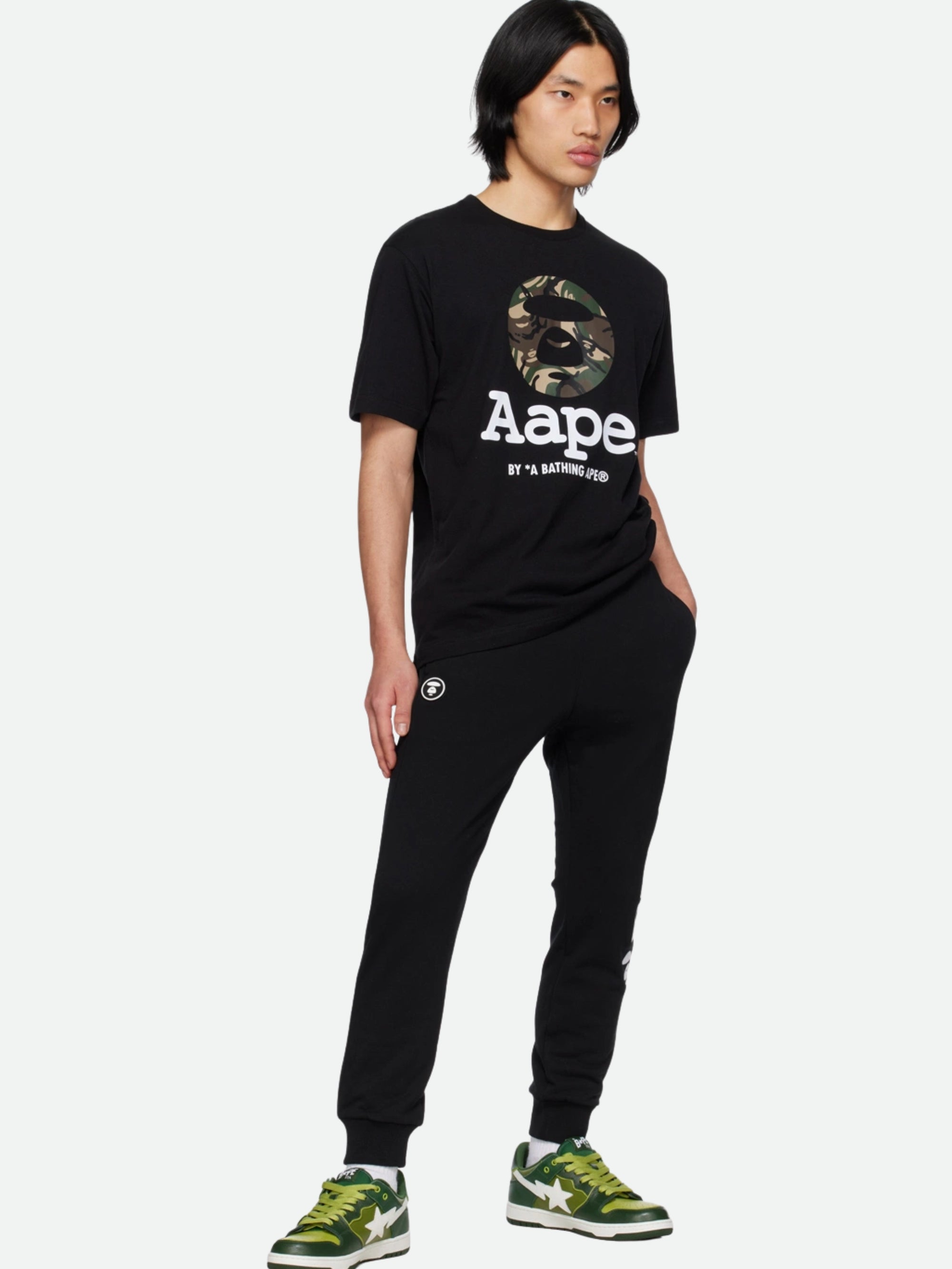 Aape T-Shirt Mono Logo Black-AL Capone Premium