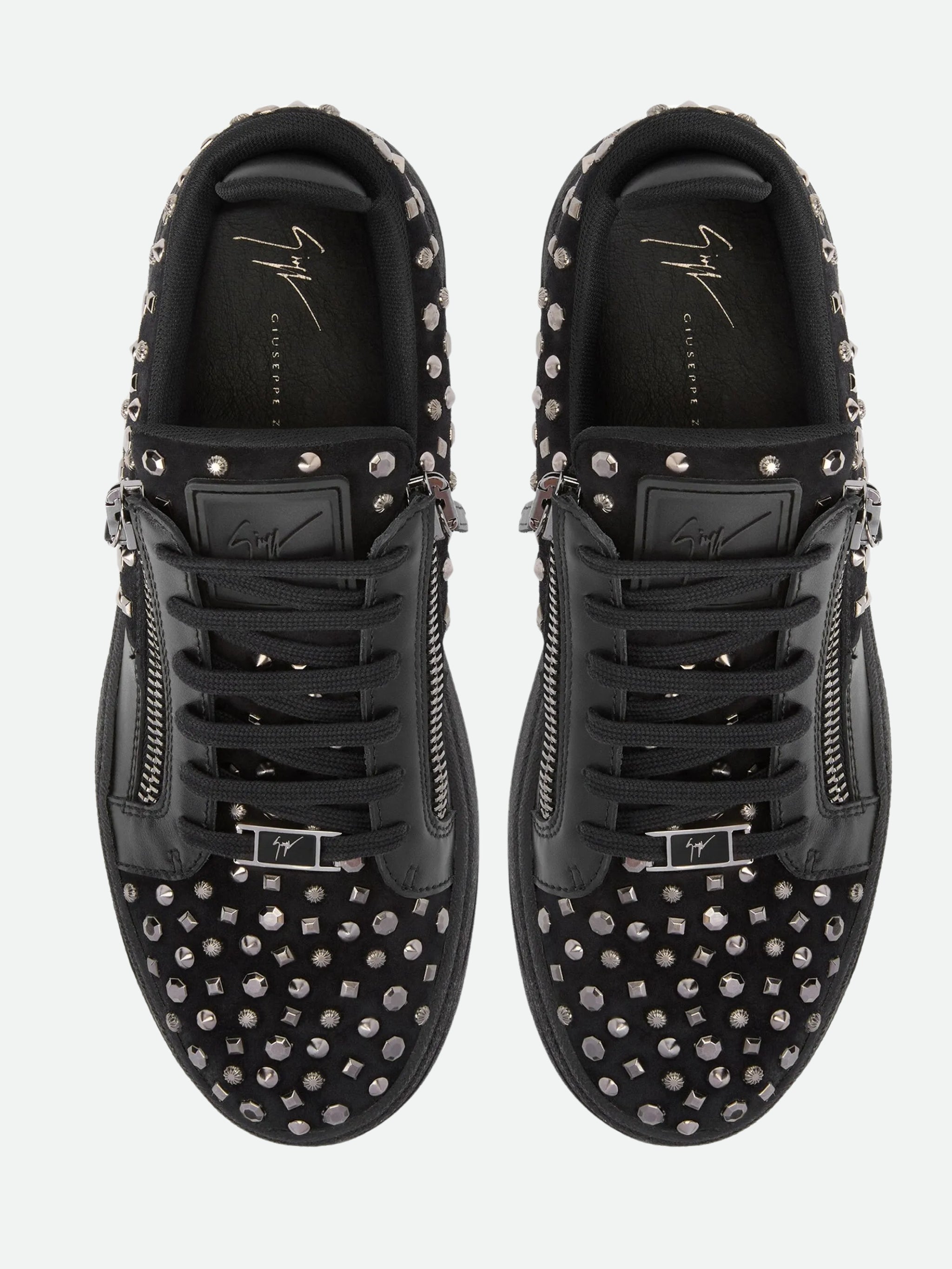 Zanotti Sneakers Uomo Snk Scarpa Velour Nero - AL Capone Premium
