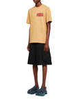 Jw Anderson T-Shirt Lace Chest Trim Beige-AL Capone Premium
