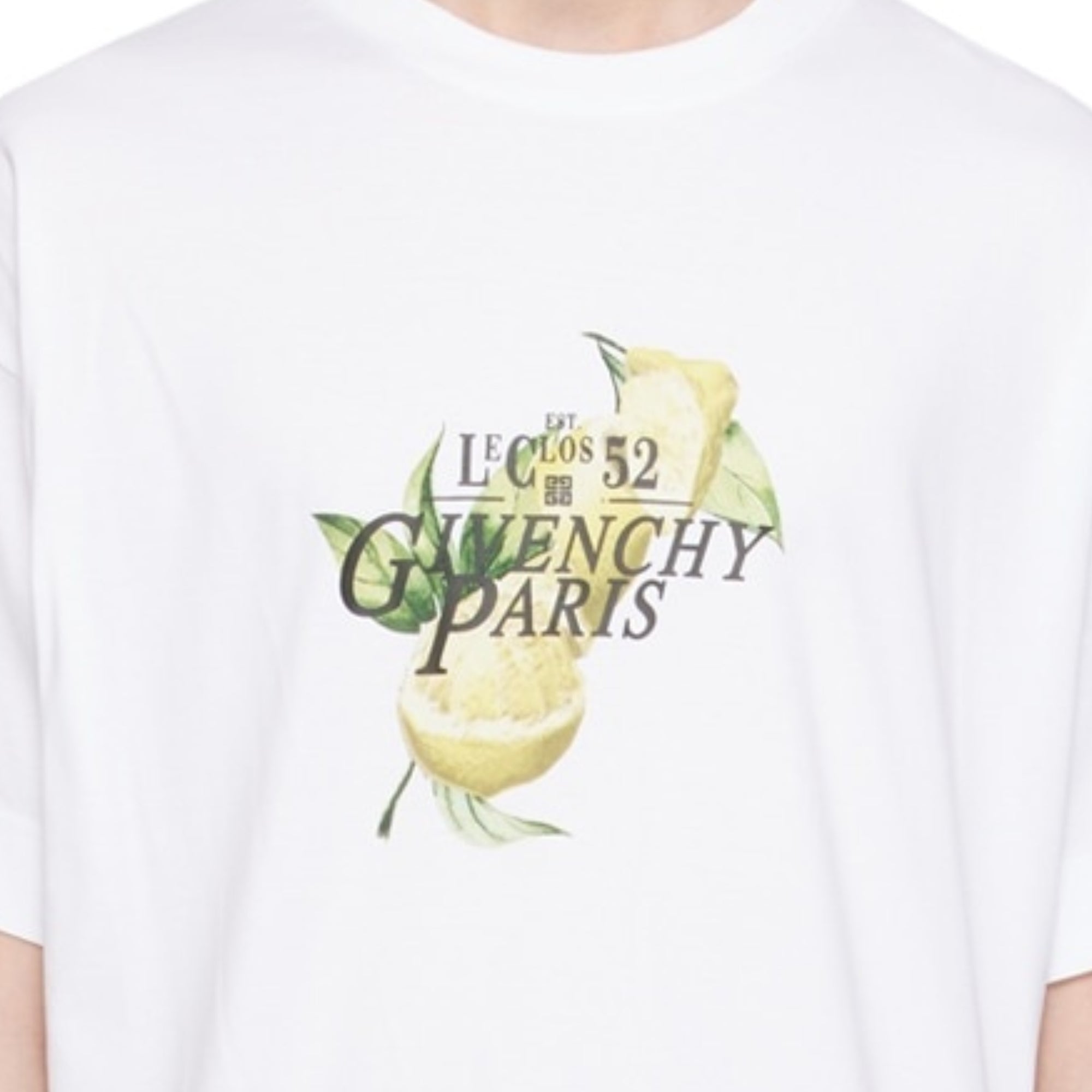 Givenchy T-Shirt Slim Fit Le Clos 52 Logo White-AL Capone Premium