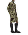 Jil Sander Jacket Allover Owl Print Khaki-Brown-AL Capone Premium