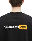 Vetements T-Shirt Vetements.Com Regular Black