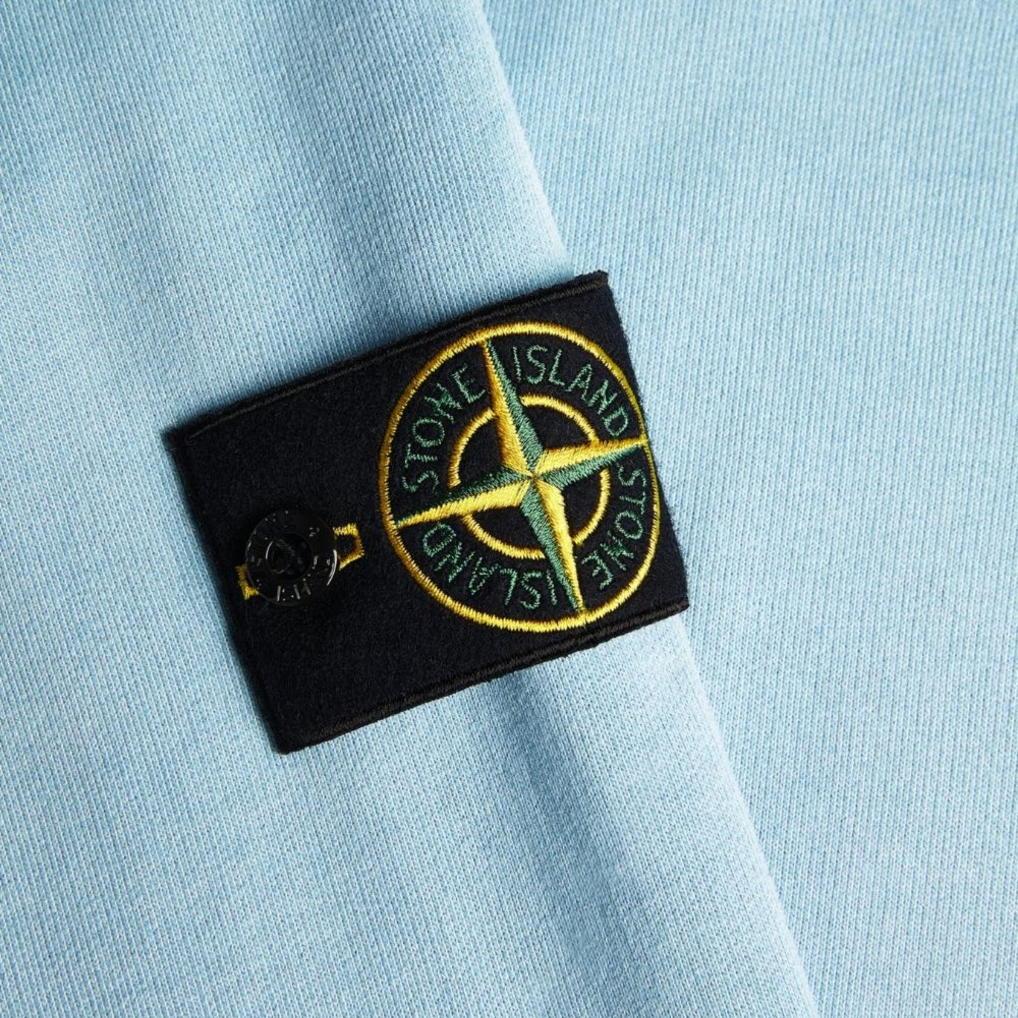 Stone Island Sweater Logo Powder Blue-AL Capone Premium