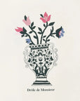 Drole De Monsieur T-Shirt Vase Logo Cream