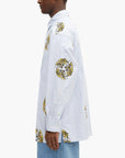 Kenzo Shirt Allover Tiger Prints White